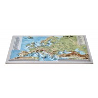 Postcard – 3D Raised Relief Map, Europe